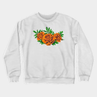 Cempasúchil flower Crewneck Sweatshirt